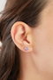 Heliophilia Silver Pendientes de Plata Esterlina 925